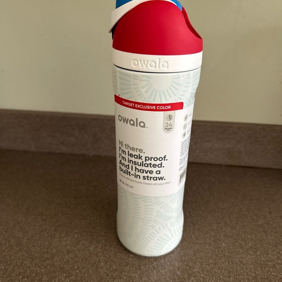 Owala Red White & Boom Glow in the Dark 24 fl oz FreeSip Water Bottle - Picture 10 of 12